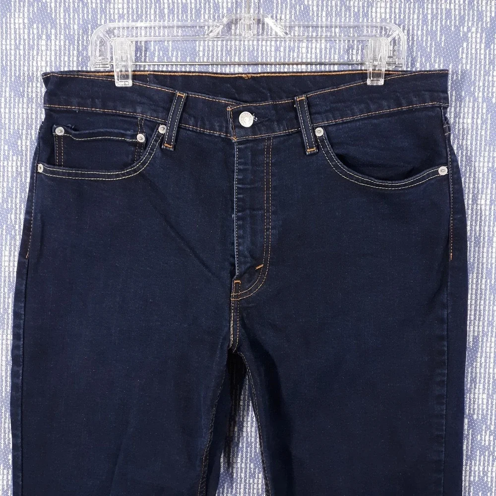 Levi's‎ 511 Jeans Mens 36 x 32 Blue Straight Leg Denim 5-Pocket Dark Wash